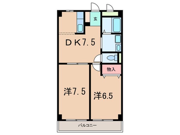 ケイズ本山の物件間取画像